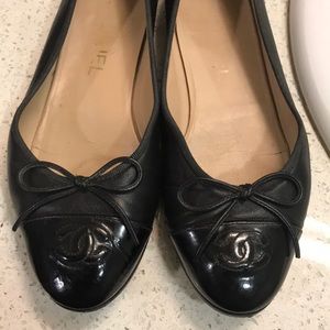 Chanel Black Ballet Flats (Ballerines) 37